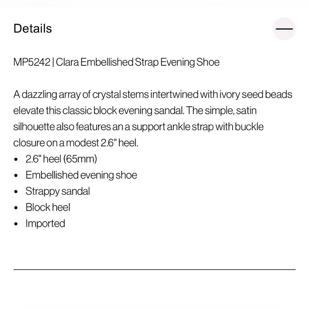 Badgley Mischka Clara Embellished Strap Evening Shoe - Size 6.5, Soft White - Picture 3 of 10
